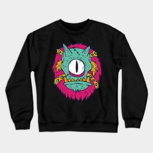 Colorful one-eyed monster Crewneck Sweatshirt